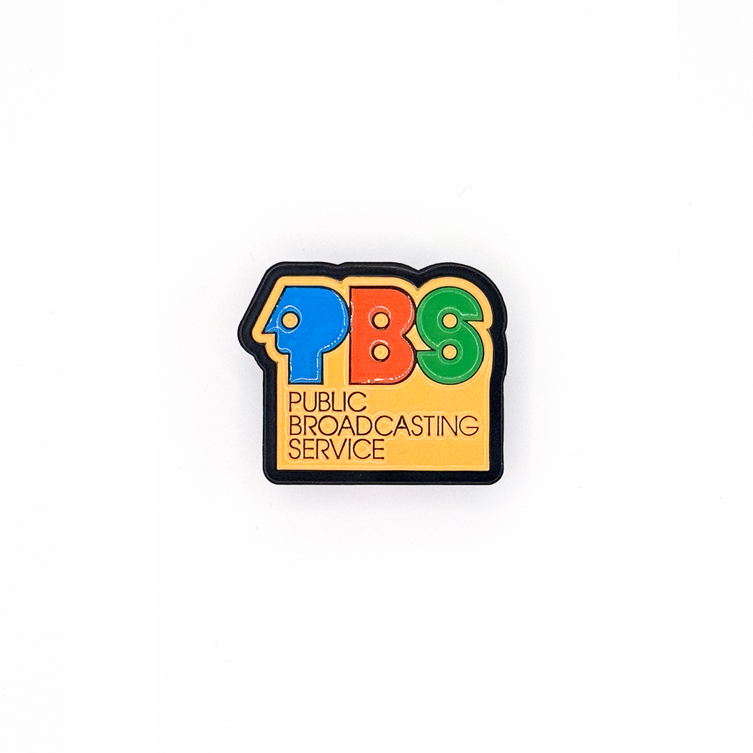PBS 1970s Logo Enamel Pin
