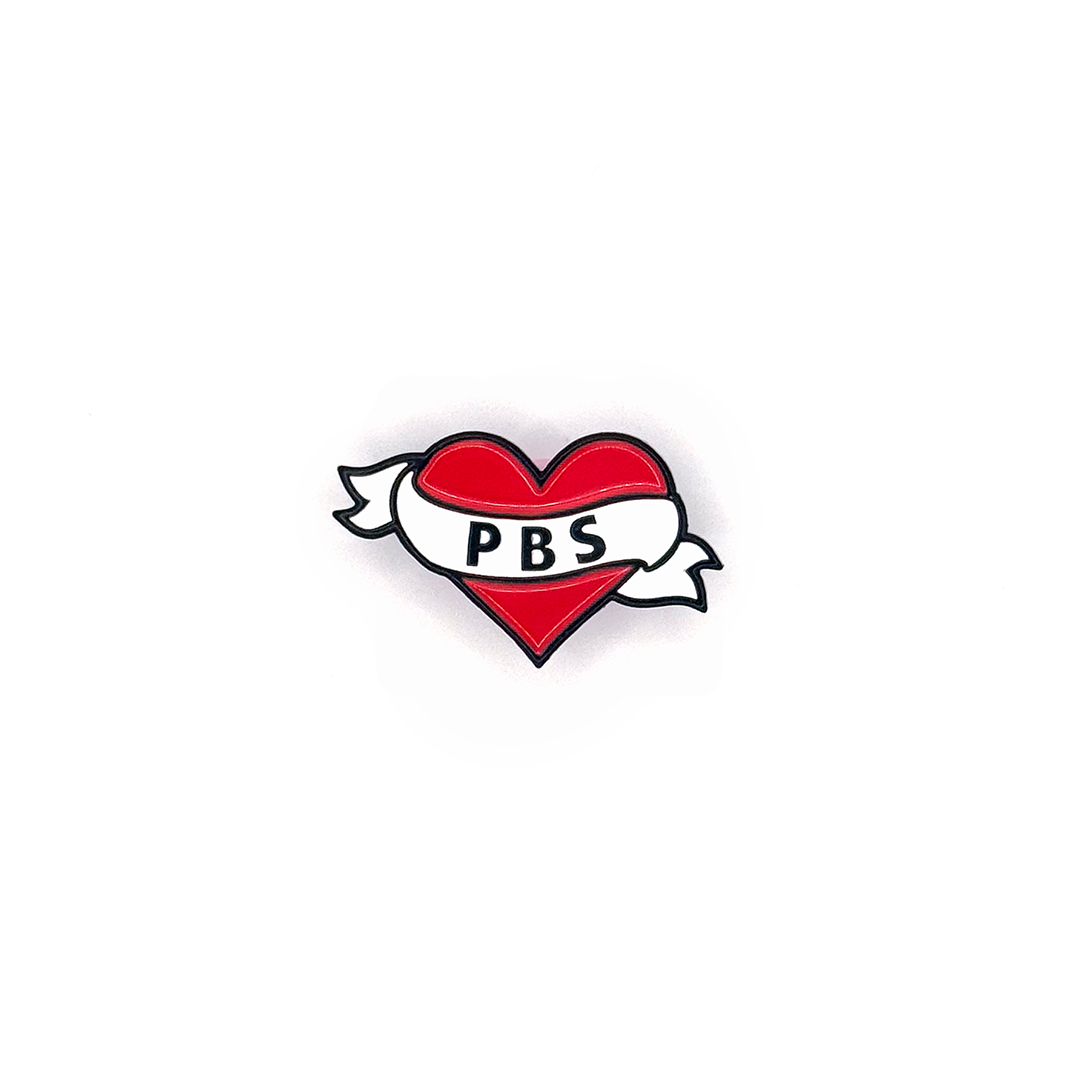 PBS Tattoo Logo Enamel Pin