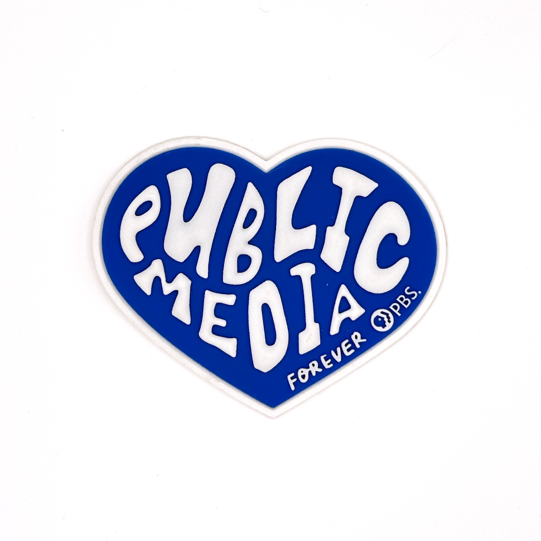 Public Media Forever Heart Text PVC Patch
