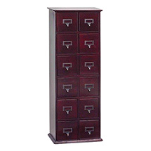 Alternate Image 2 for Library CD Storage Cabinet - 12 Drawers
