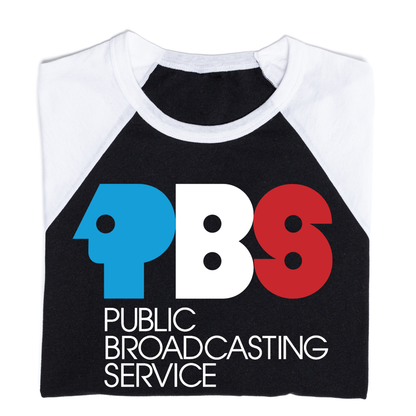 PBS 1970s USA Logo Raglan Shirt