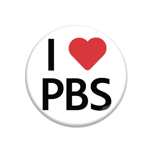 I Heart PBS Button