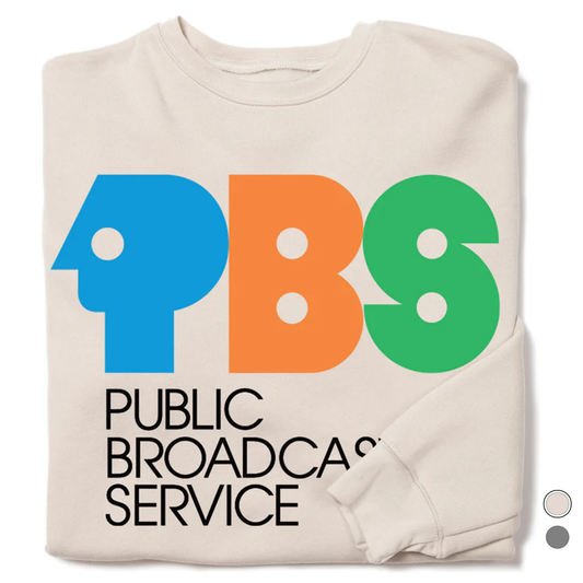 PBS 1970s Logo Crewneck Sweatshirt