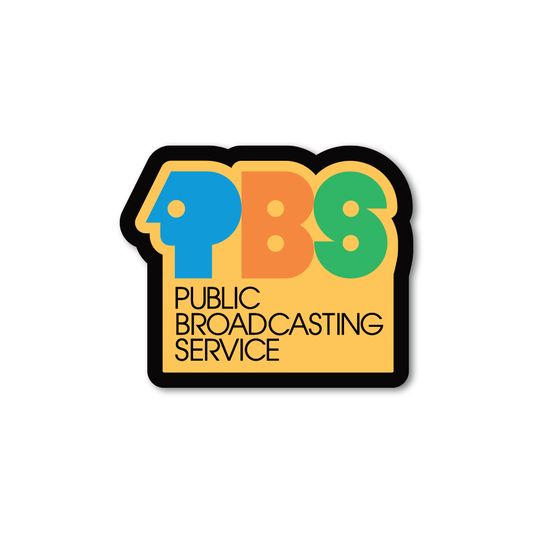 PBS 1970s Logo Sticker