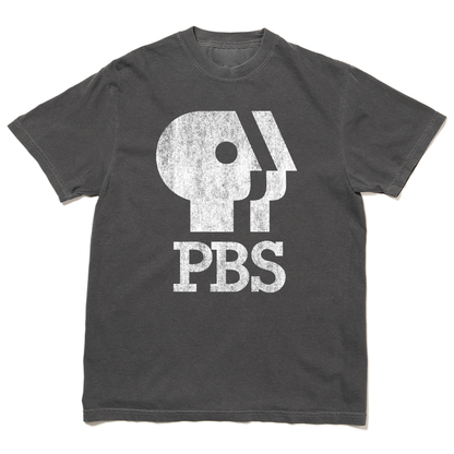 PBS 1980s Distressed Logo Garment-Dyed Shirt