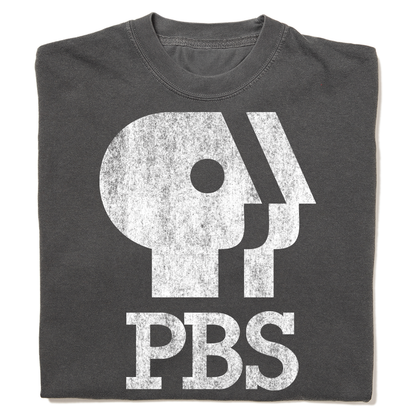 PBS 1980s Distressed Logo Garment-Dyed Shirt