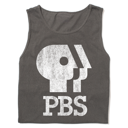 PBS 1980s Distressed Logo Tank Top