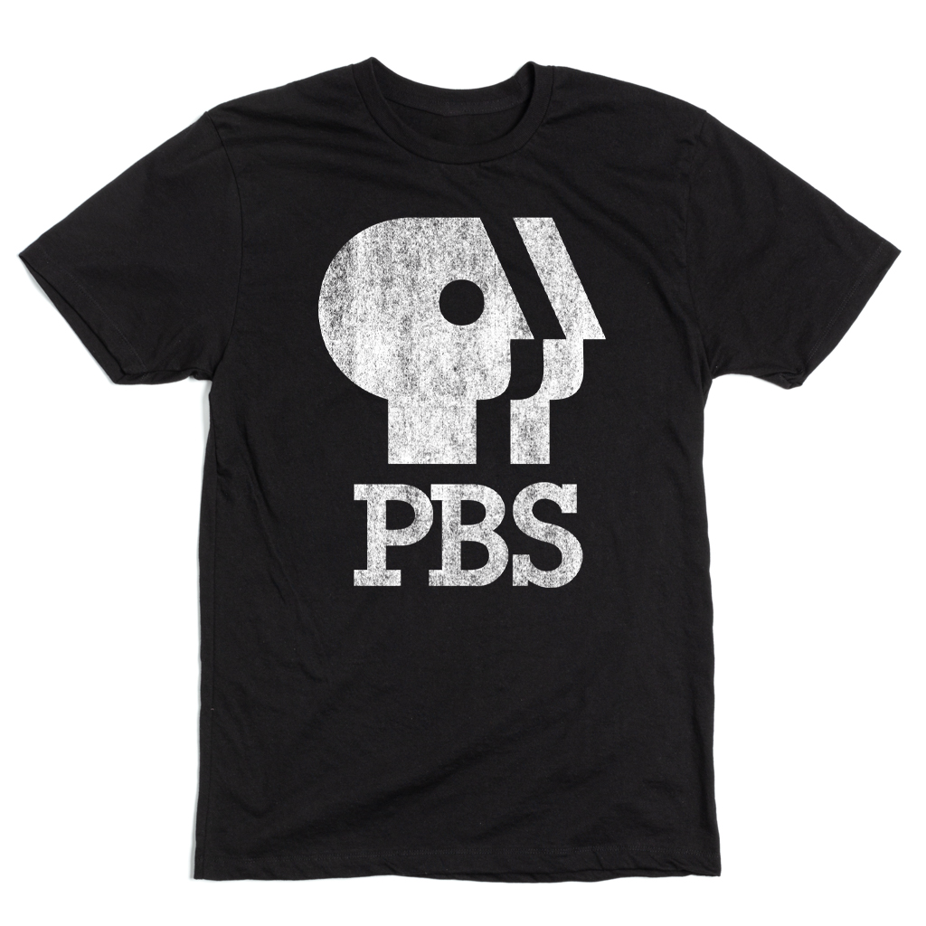 PBS 1980s Distressed Logo Shirt