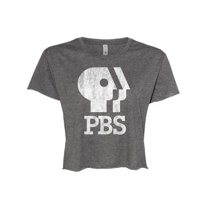 PBS 1980s Distressed Logo Festival Crop Top