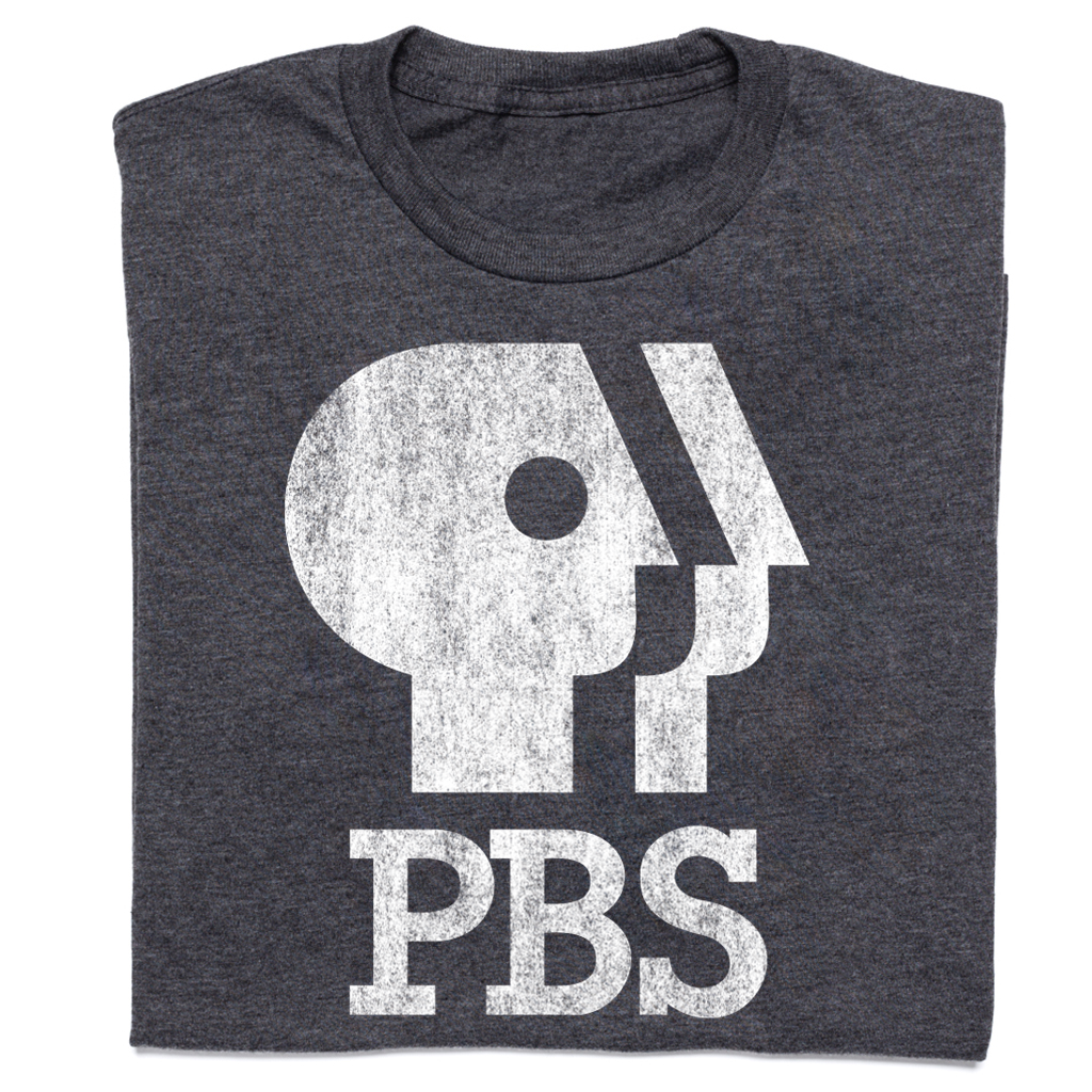 PBS 1980s Distressed Logo Shirt