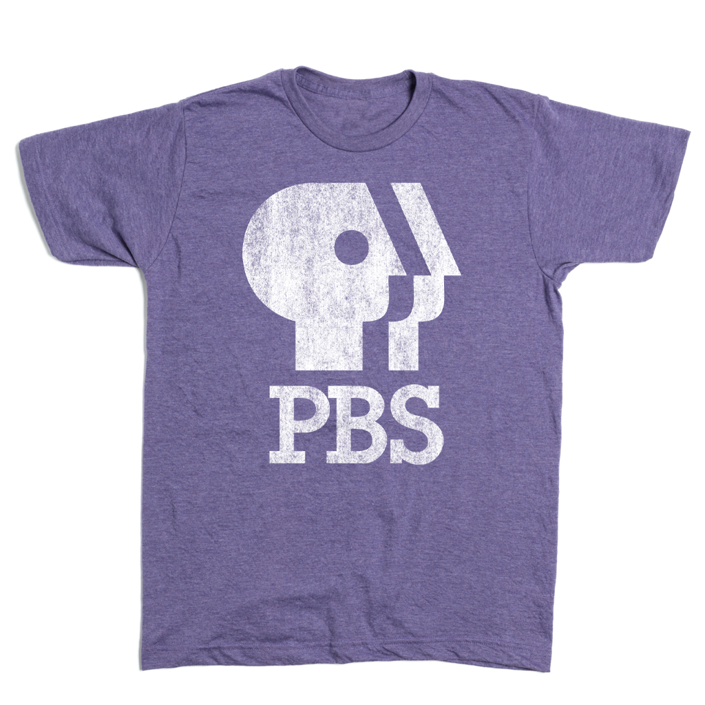 PBS 1980s Distressed Logo Shirt