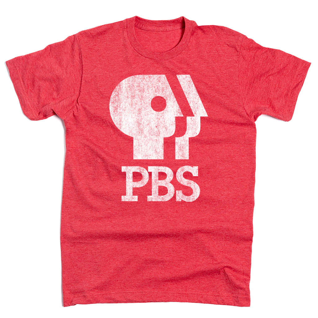 PBS 1980s Distressed Logo Shirt