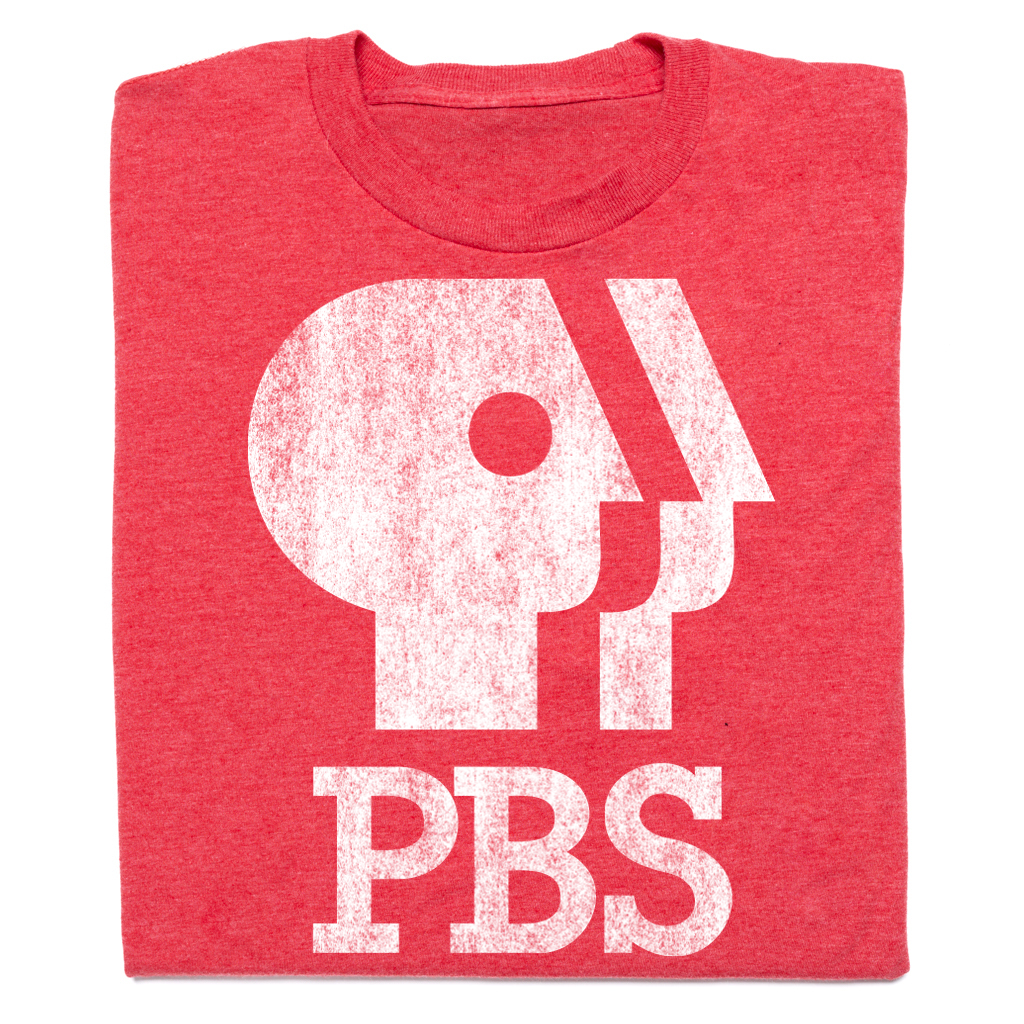 PBS 1980s Distressed Logo Shirt
