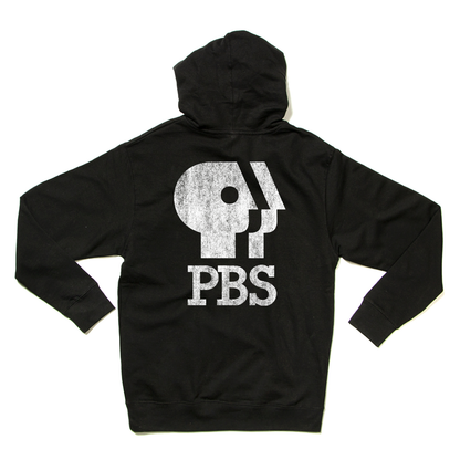 PBS 1980s Distressed Logo Hooded Sweatshirt