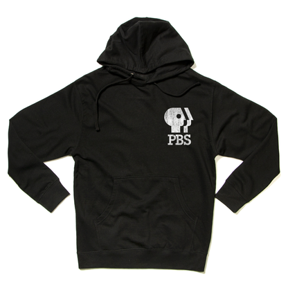 PBS 1980s Distressed Logo Hooded Sweatshirt