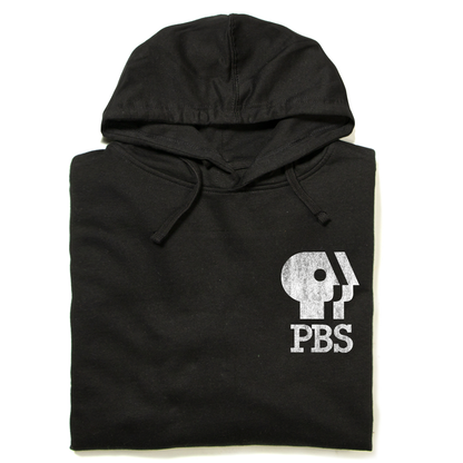 PBS 1980s Distressed Logo Hooded Sweatshirt