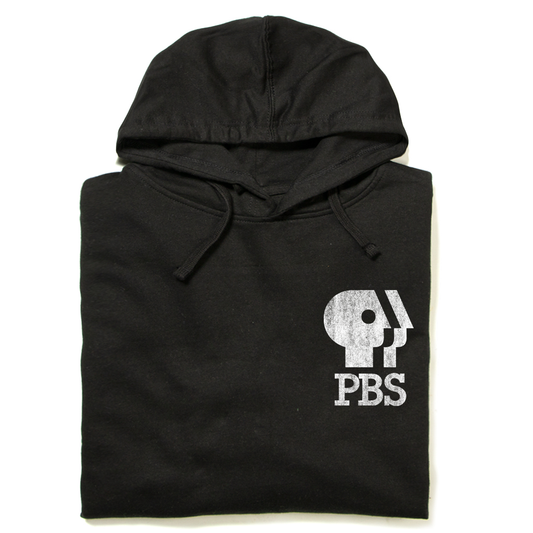 PBS 1980s Distressed Logo Hooded Sweatshirt