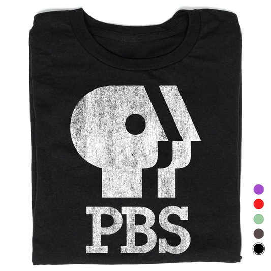 PBS 1980s Distressed Logo Shirt