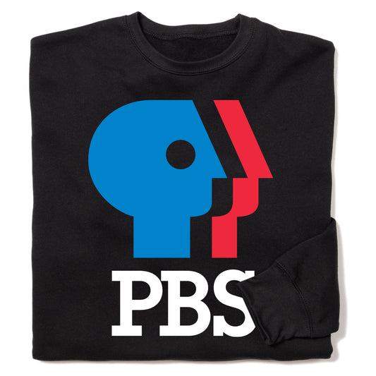 PBS 1980s Full Color Logo Crewneck Sweatshirt