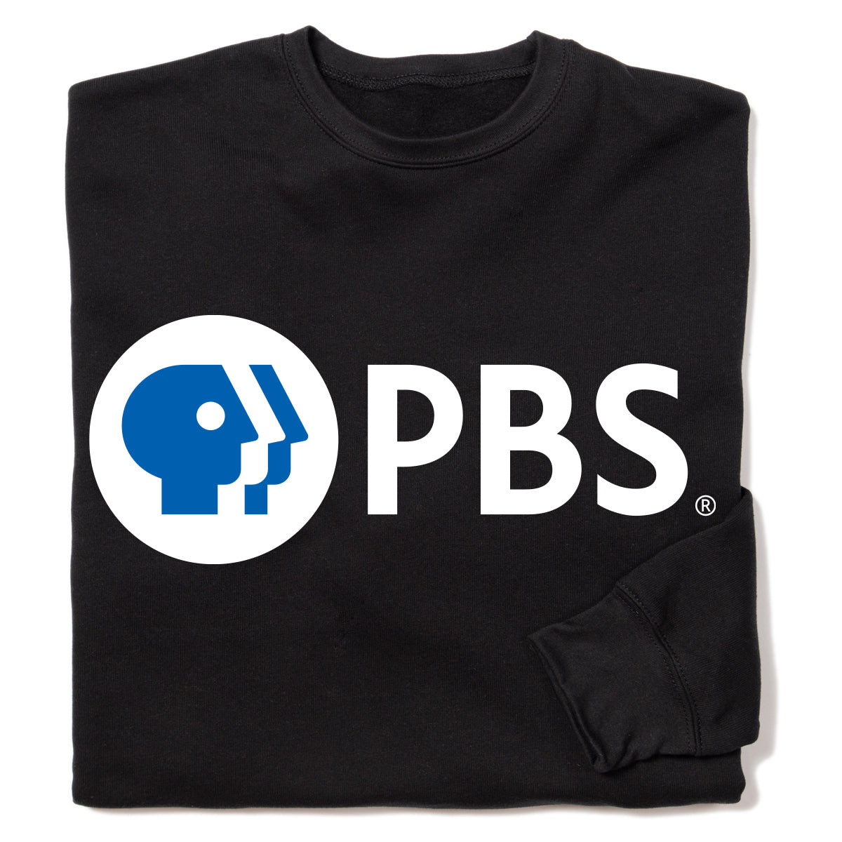 PBS White Logo Crewneck Sweatshirt