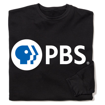 PBS White Logo Crewneck Sweatshirt