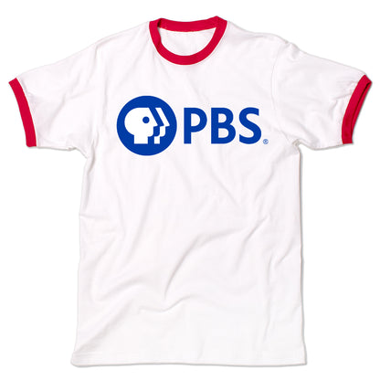 PBS Blue Logo Ringer Shirt