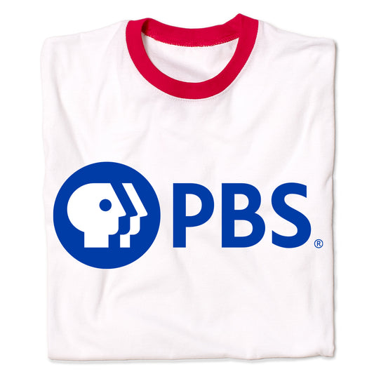 PBS Blue Logo Ringer Shirt