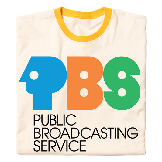 PBS 1970s Logo Ringer Shirt