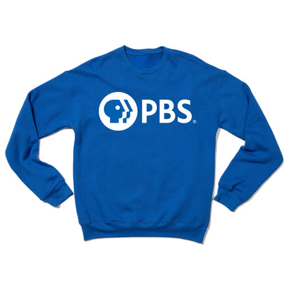 PBS White Logo Crewneck Sweatshirt