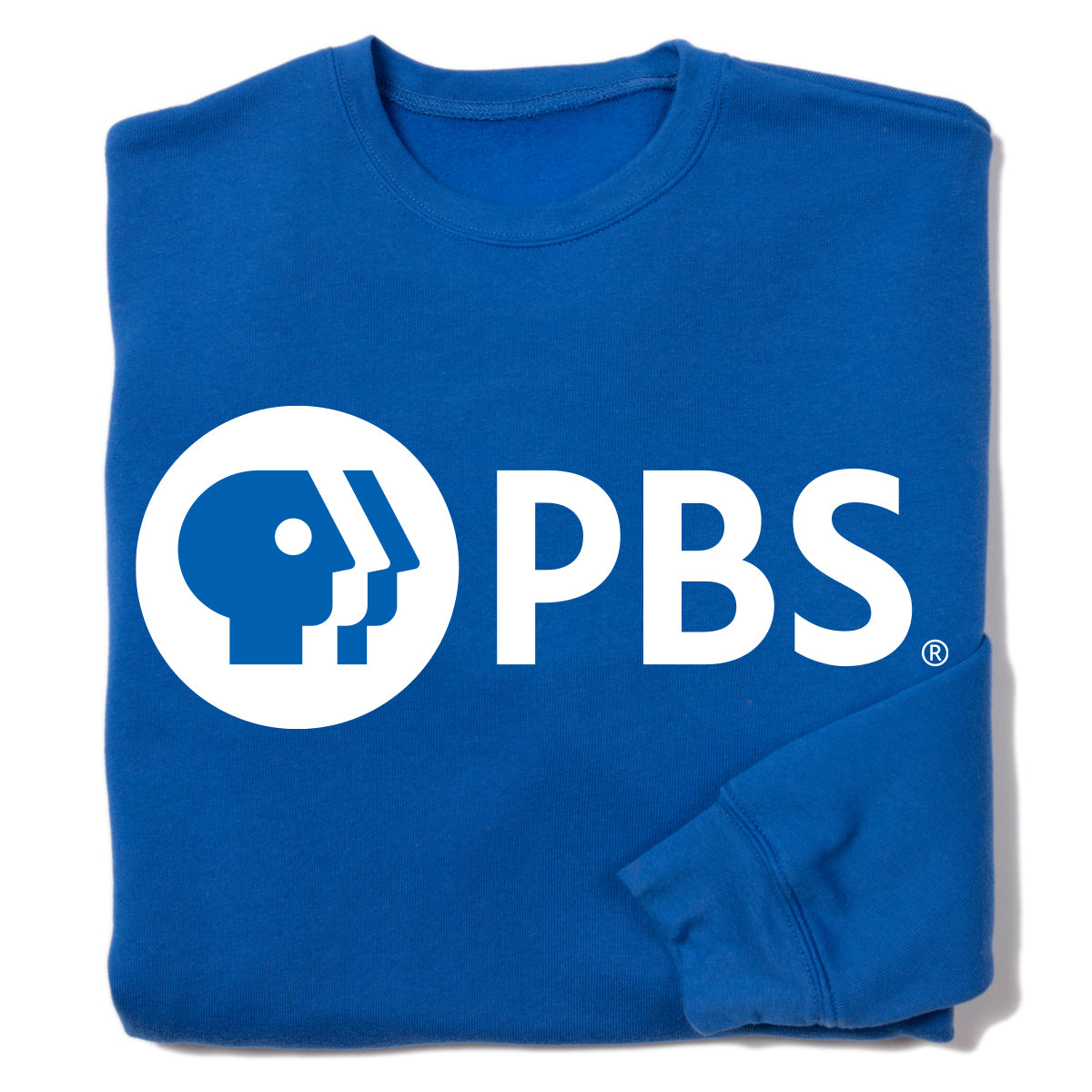 PBS White Logo Crewneck Sweatshirt