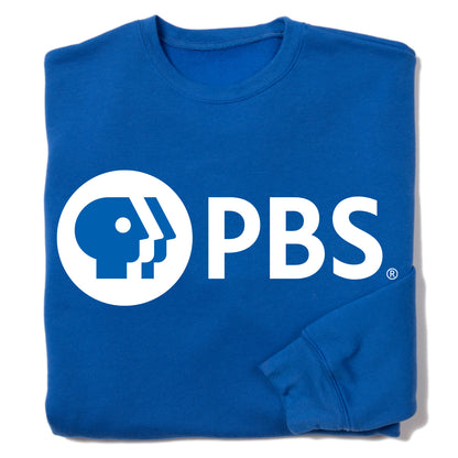 PBS White Logo Crewneck Sweatshirt