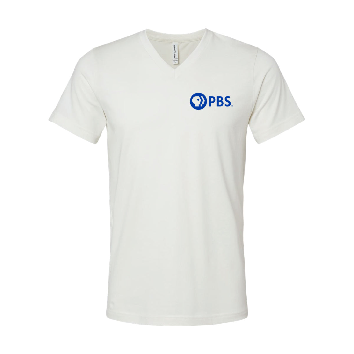PBS Logo Chest Print V-Neck Shirt