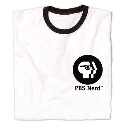 PBS Nerd Logo Chest Print Ringer Shirt