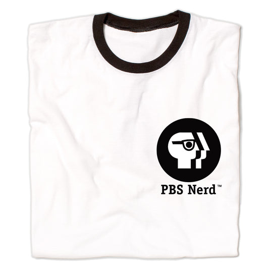 PBS Nerd Logo Chest Print Ringer Shirt