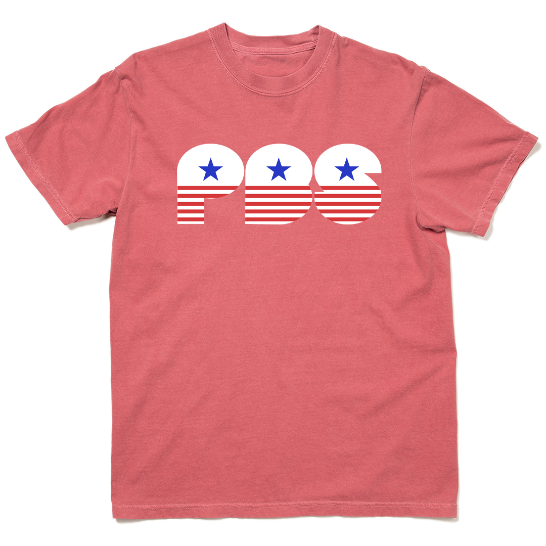 PBS Retro Stars and Stripes Garment-Dyed Heavyweight Shirt