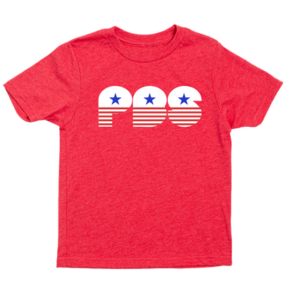 PBS Retro Stars and Stripes Youth Shirt
