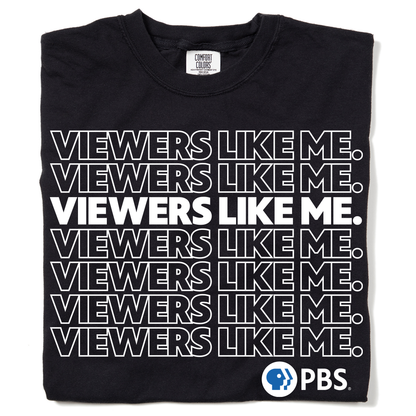 Viewers Like Me Repeated Logo Garment-Dyed Shirt
