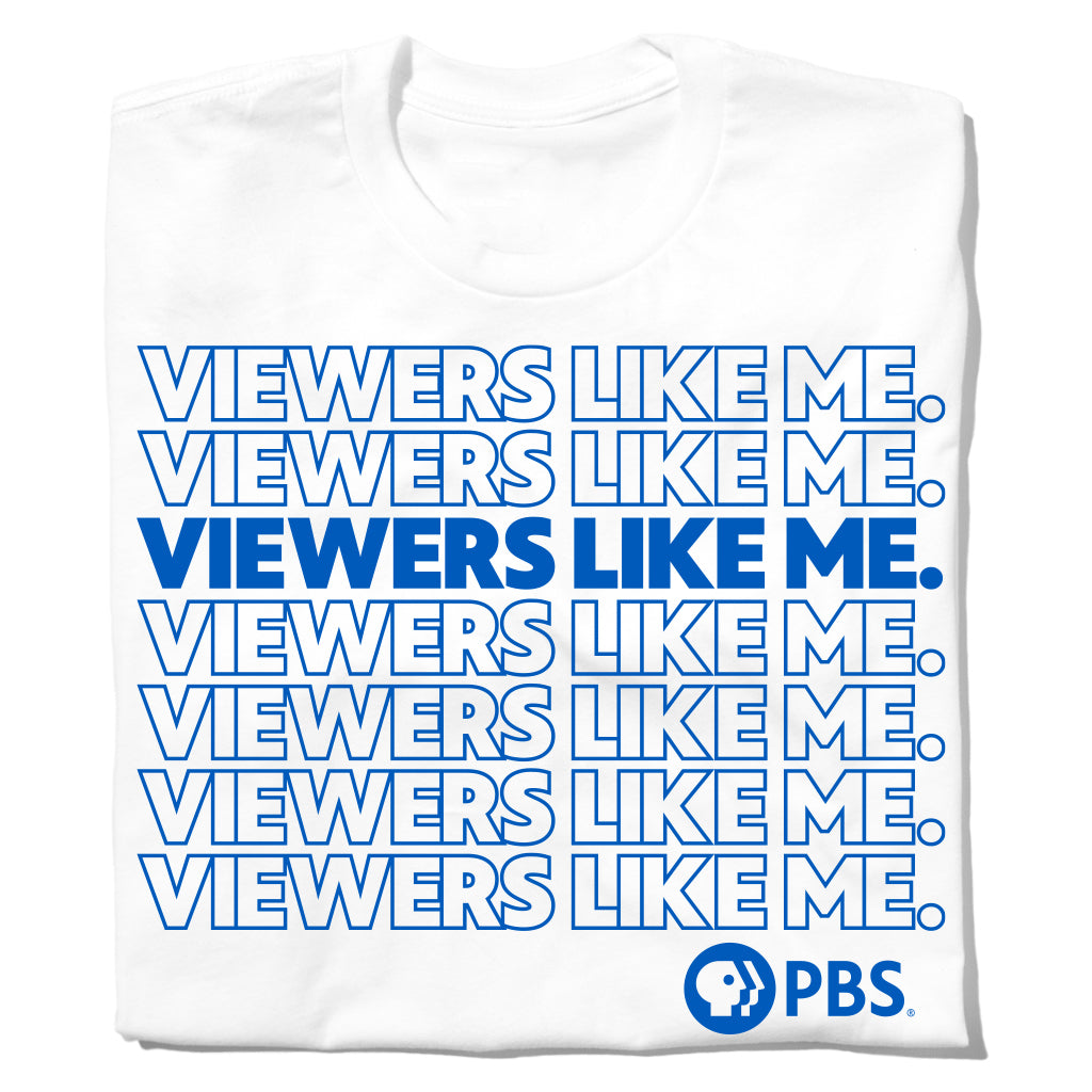 Viewers Like Me Repeated Logo Shirt