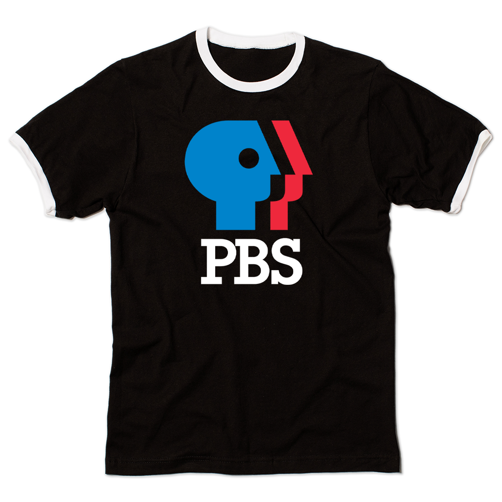 PBS 1980s Logo Ringer Shirt