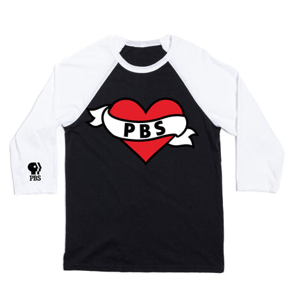 PBS Tattoo Logo Raglan Shirt