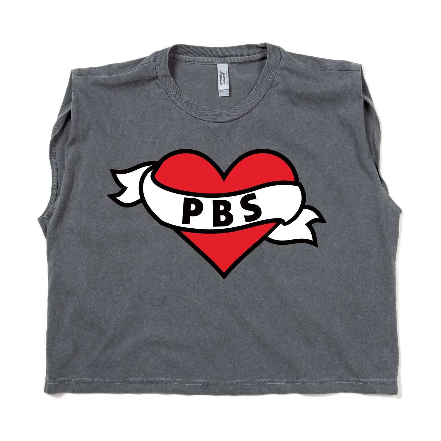 PBS Tattoo Logo Muscle Crop Women's Shirt