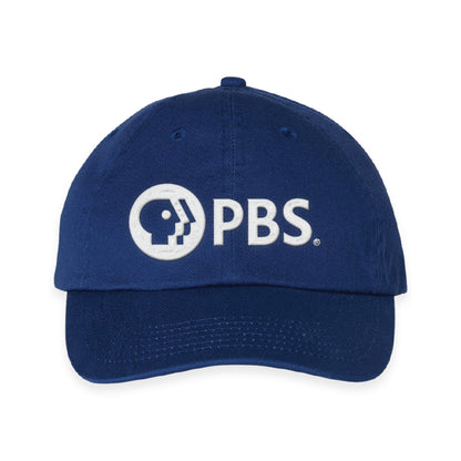 PBS White Logo Dad Hat