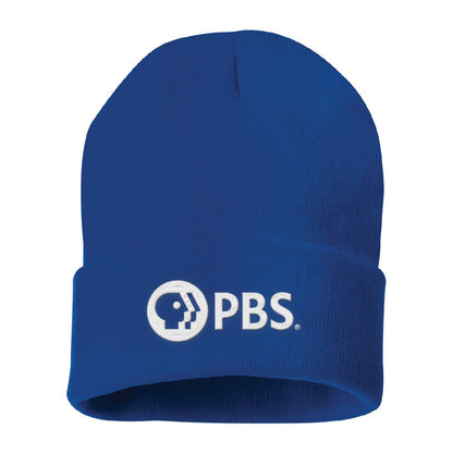PBS White Logo Beanie