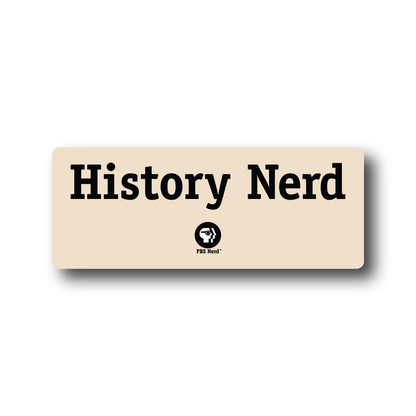 PBS History Nerd Sticker