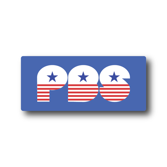 PBS Retro Stars and Stripes Sticker