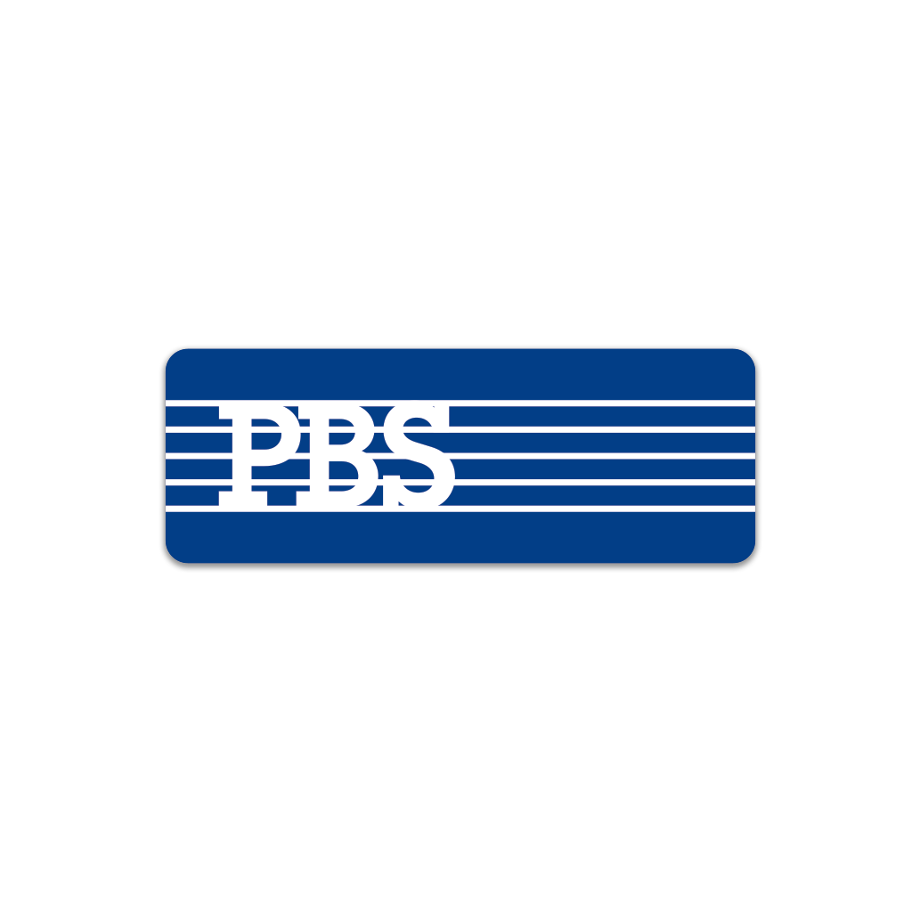 PBS Stripes Logo Sticker