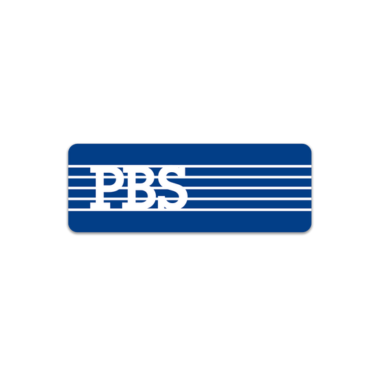PBS Stripes Logo Sticker