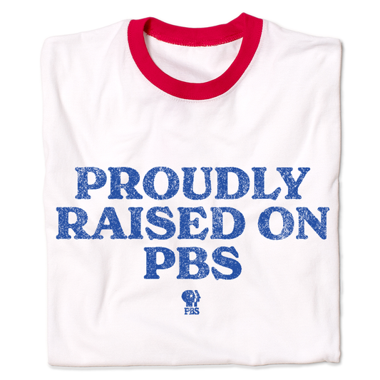 Proudly Raised on PBS Ringer Shirt