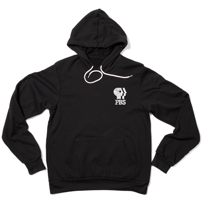 Public Media Forever Distressed Logo Hooded Sweatshirt