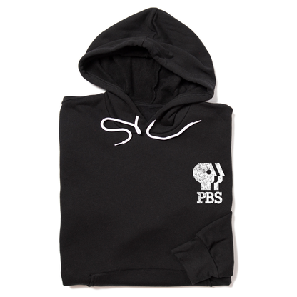 Public Media Forever Distressed Logo Hooded Sweatshirt